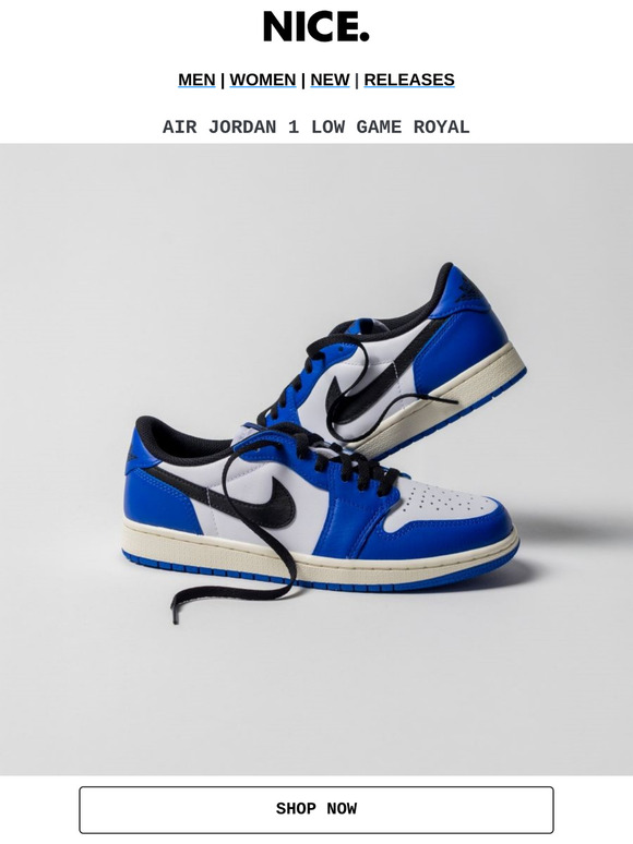 AJ1 LOW GAME ROYAL