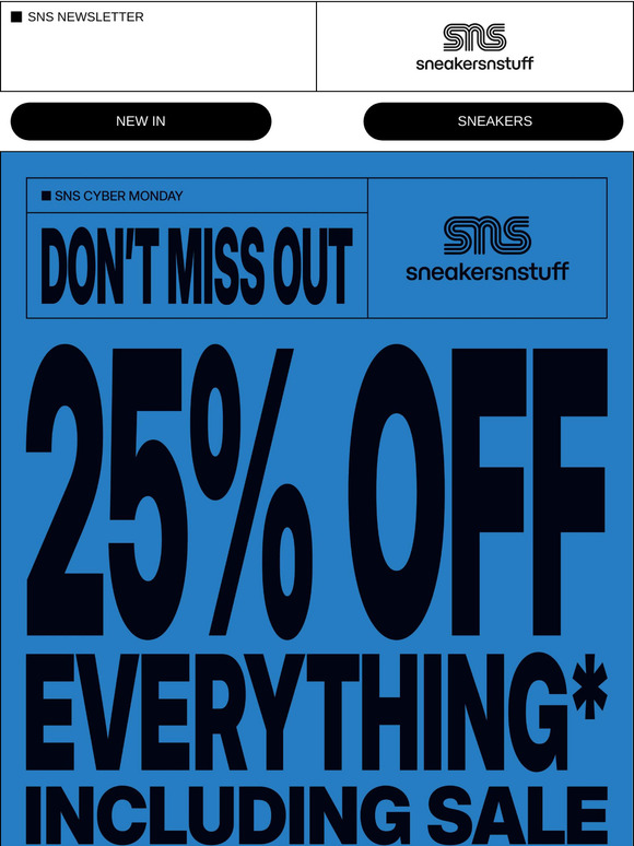 CYBER MONDAY: 25% OFF EVERYTHING!*