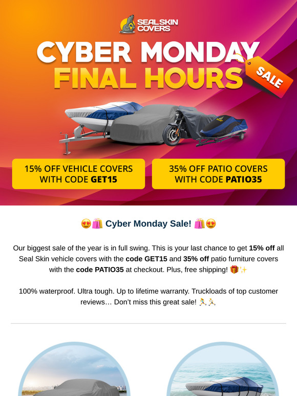 🔥 Cyber Monday Sale - 15-35% Off - Final Hours!