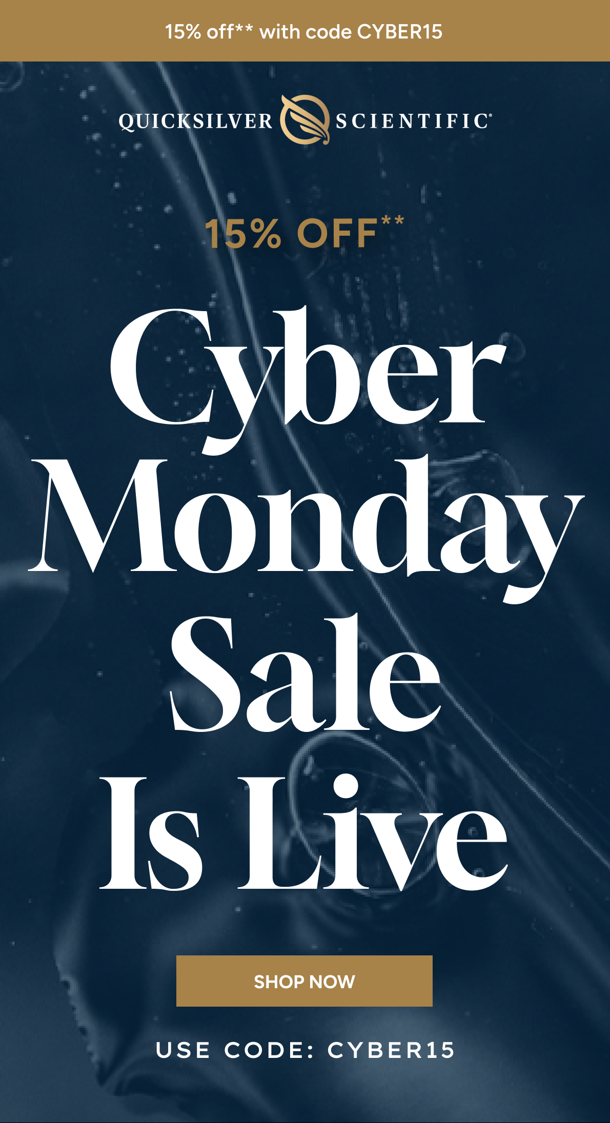 15% off** with code CYBER15 | 15% OFF ** Cyber Monday Sale Is Live