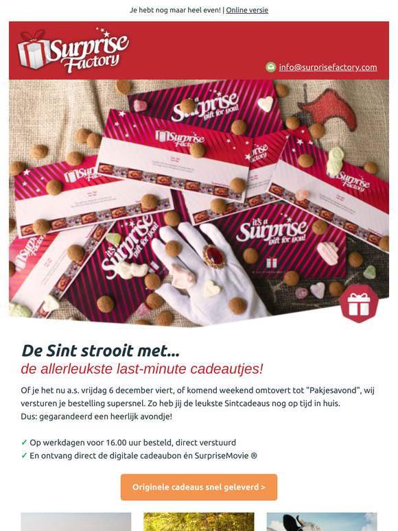 Last-minute cadeautips van de Sint 🎁