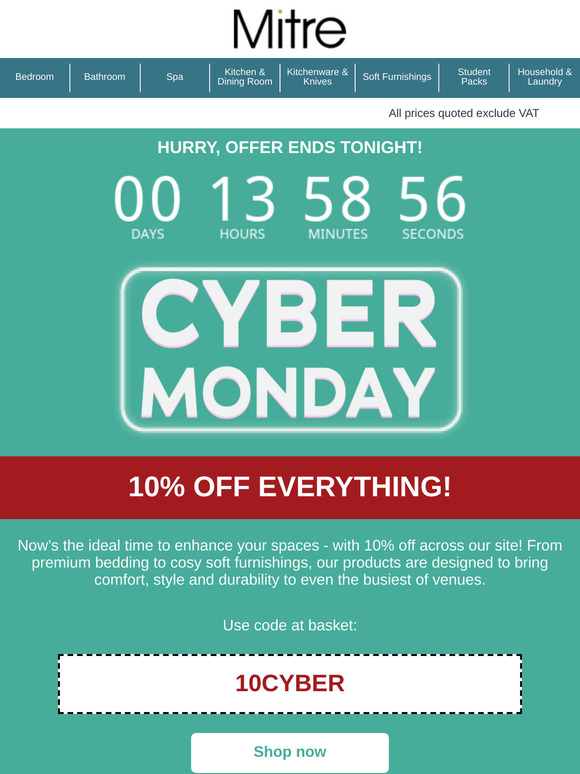 Act now! Get 10% off everything today!