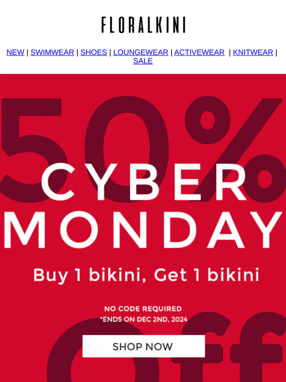 CYBER MONDAY SALE IS NOW LIVE