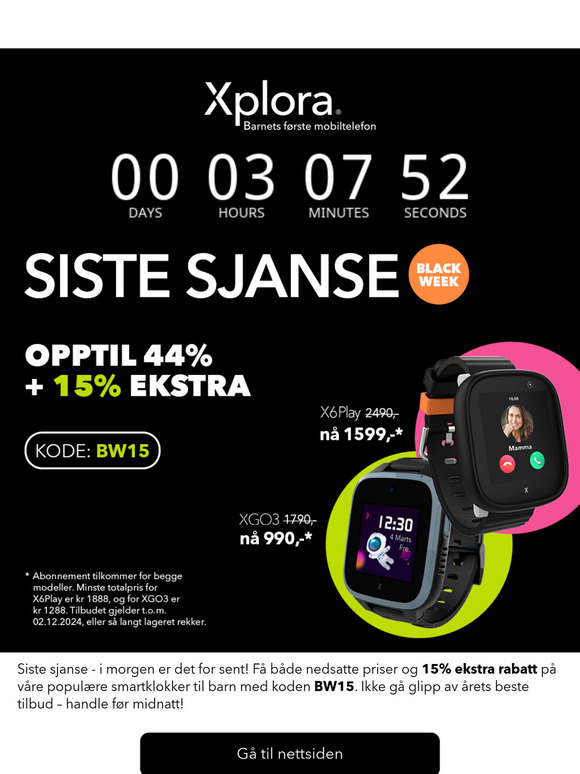 Siste sjanse - opptil 60%