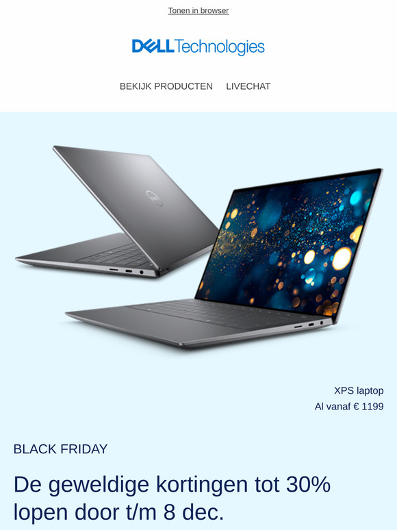 Black Friday loopt nog maar t/m 8 december. Koop vandaag nog!