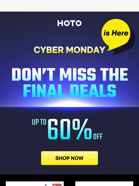 1-Day Only: Up to 60% Off Cyber Monday Savings!
