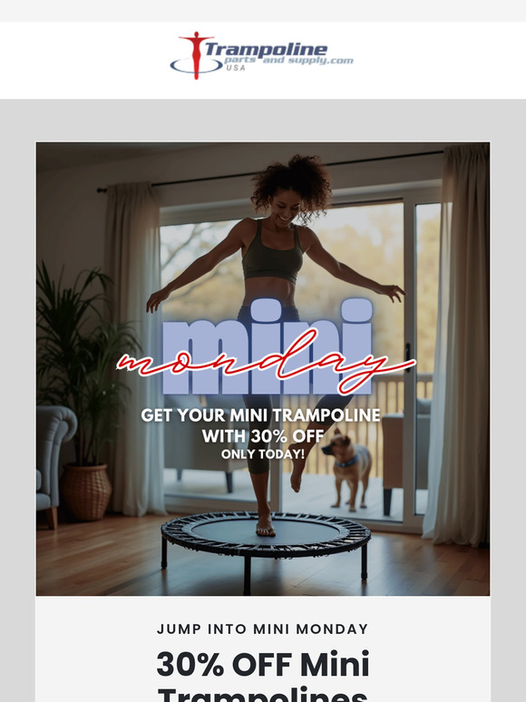 Fun for Kids & Adults: 30% OFF Mini Trampolines!