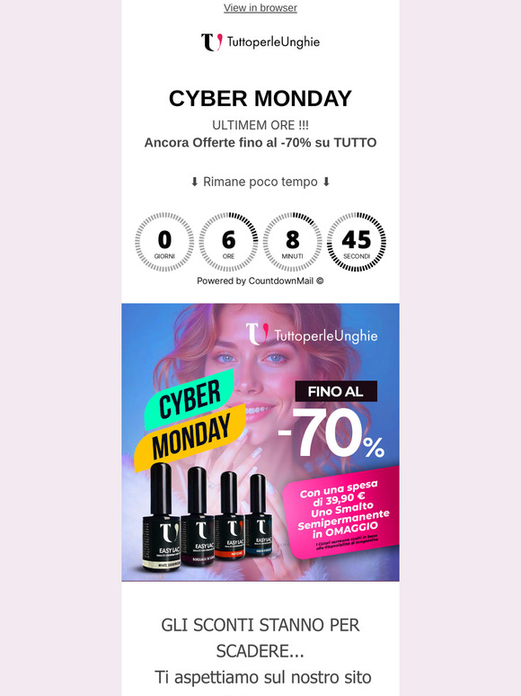 🖤 Cyber Monday: Ultime Ore 🖤