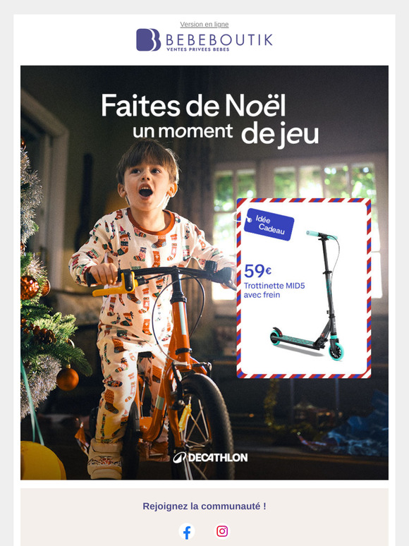 DECATHLON s'invite chez Bebeboutik
