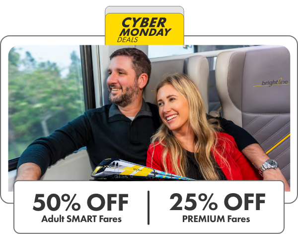 Cyber Monday Deals.50% off Adult SMART Fares & 25% off PREMIUM Fares