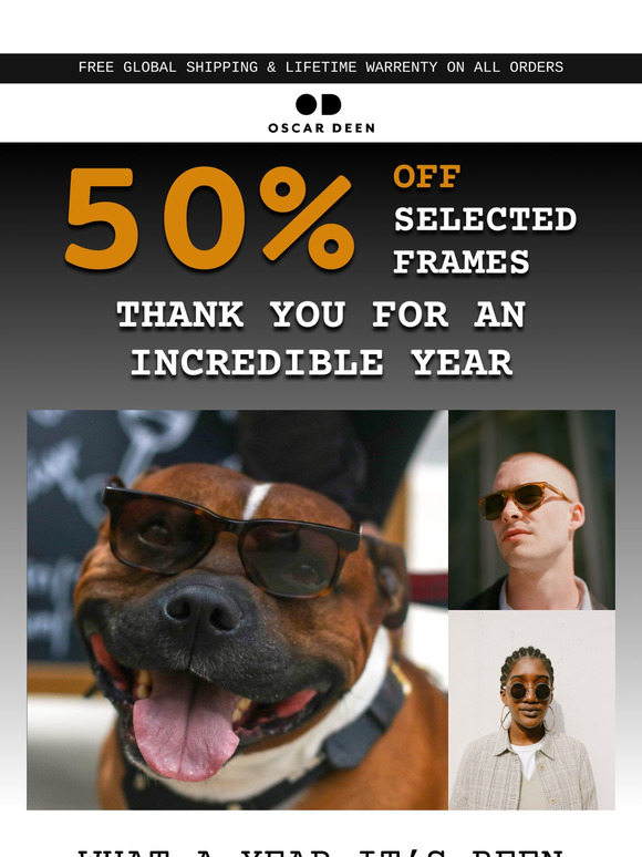 A Thank You | 50% Off Select Frames!