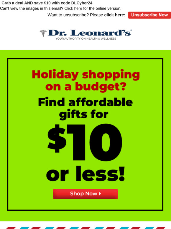 It’s Cyber Monday! Take $10 off $75 Orders