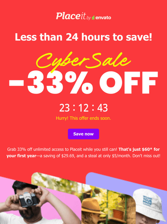 You have less than 24 HOURS left! ⏰