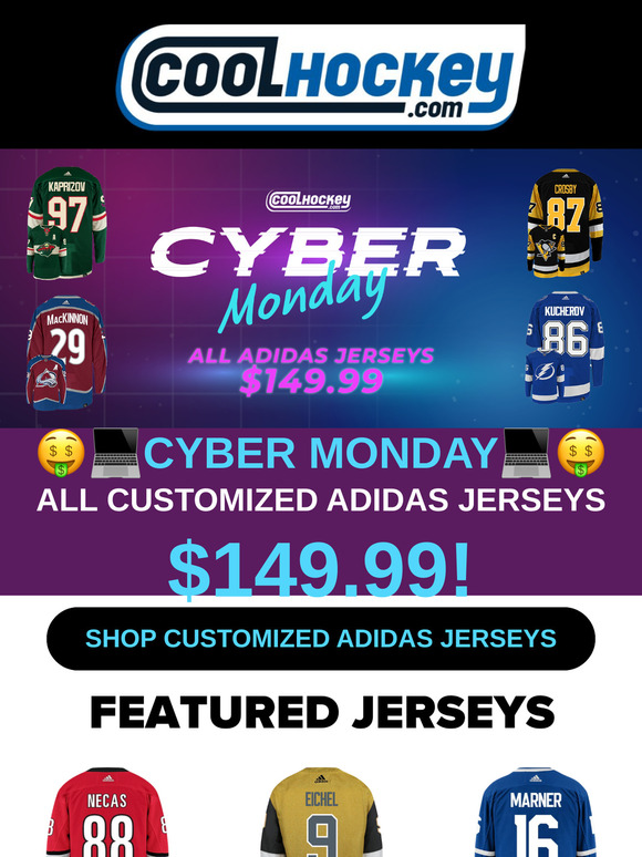 All Customized Adidas Jerseys $149.99! 💻🤑 CYBER MONDAY IS HERE!