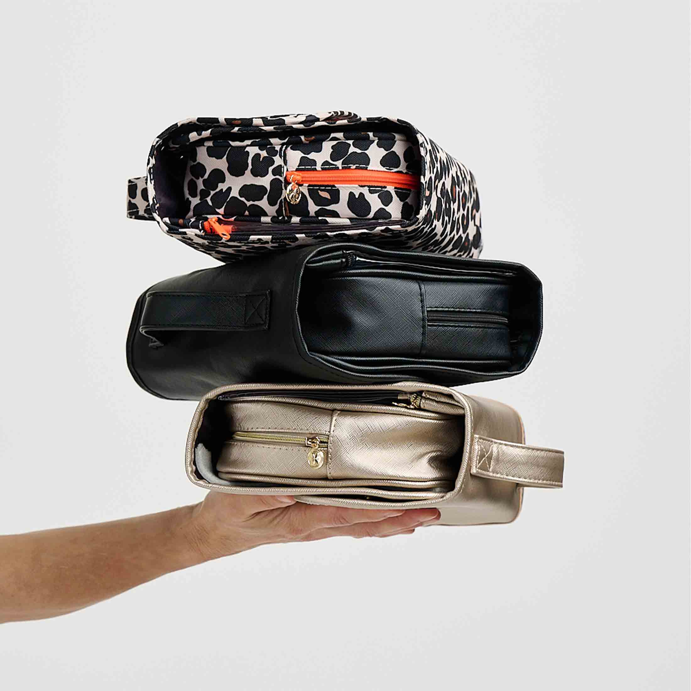 Pile of hanging wash bags