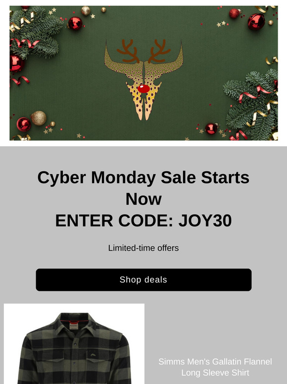 Cyber Monday! 30% OFF = 🎁 for them + 🎁🎁 for you