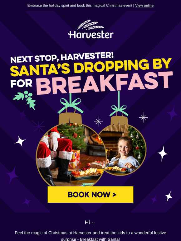 Bring the family for Breakfast with Santa this weekend! 🎅