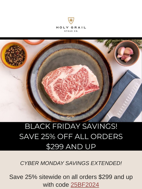 Our Black Friday sale is EXTENDED! SAVE 25% SITEWIDE