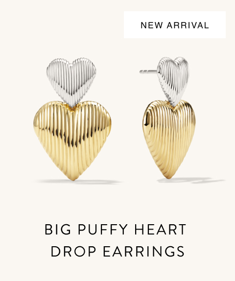 MEJURI Big Puffy ハートドロップ ピアス Mejuri + Big Puffy Heart Studs
