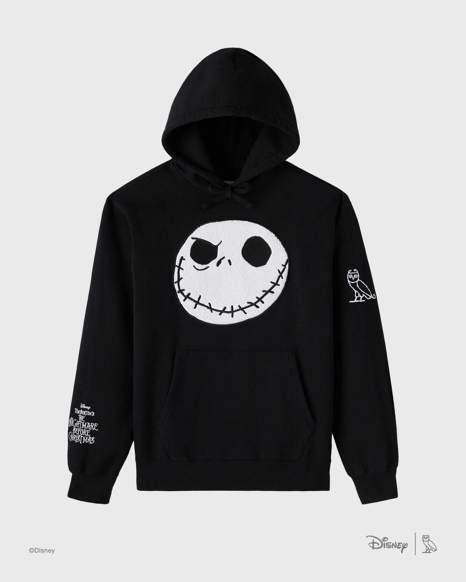 Tim Burton's The Nightmare Before Christmas Jack Skellington Hoodie - Black