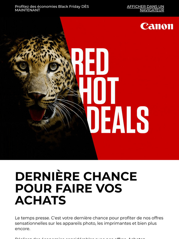 ⌛ Il ne reste plus beaucoup de temps pour profiter des offres sensationnelles