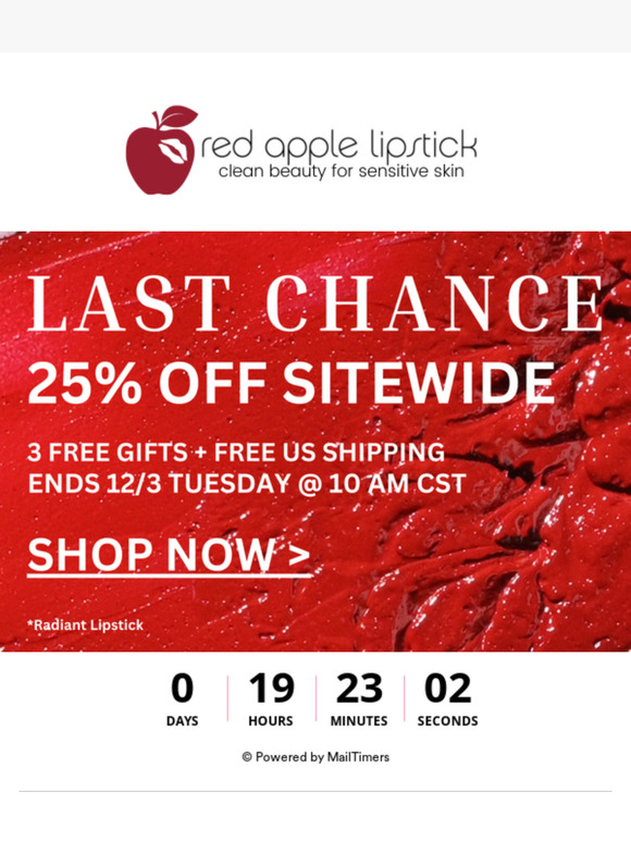 Last Call 📣 25% Off + Free Shipping