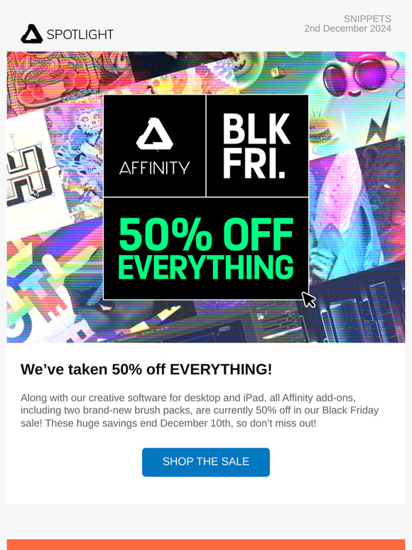 Spotlight: Affinity 2.6 is now in beta, —