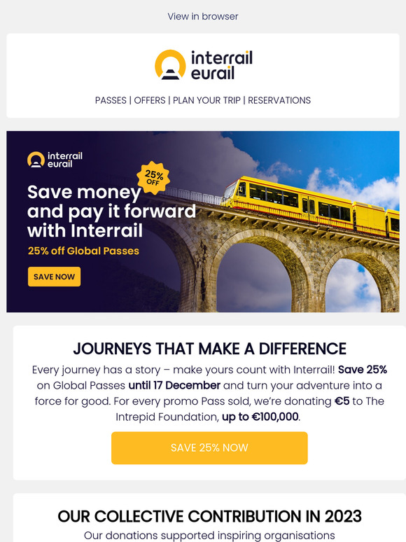 Don’t forget! 25% off Global Passes 🚂