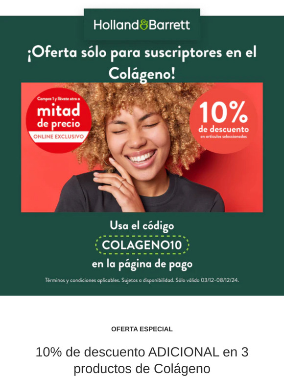 ¡GUAU! Aquí tienes OFERTAS solo para suscriptores en Colágeno. Solo esta semana