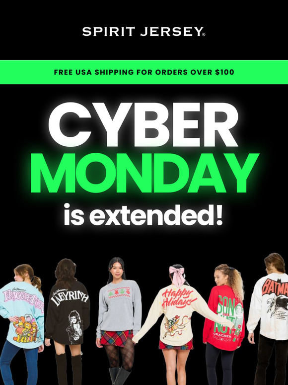✅ Cyber Monday is extended!