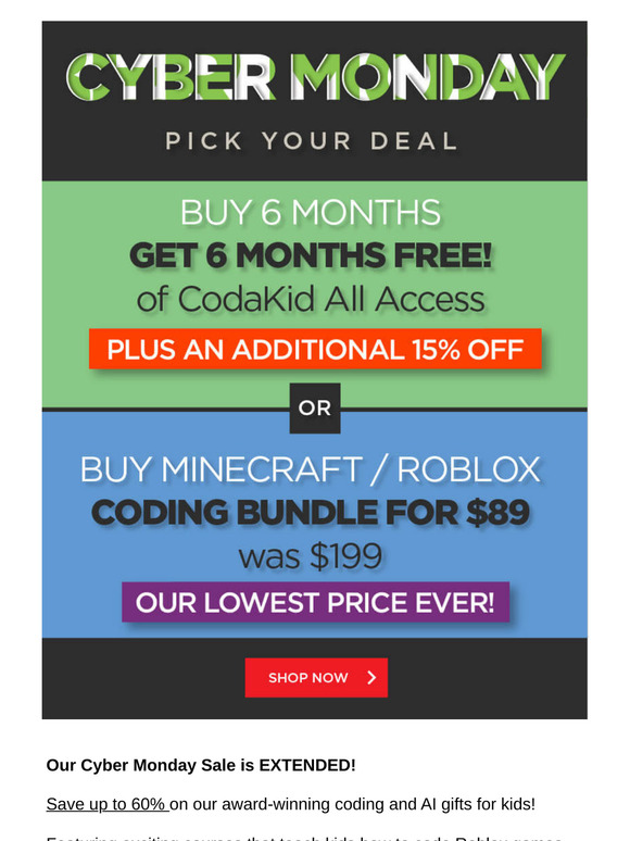 🎁 Cyber Monday Sale Extended! Last chance!