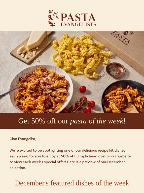 Don't miss out on 50% off our selected dish of the week! ✨