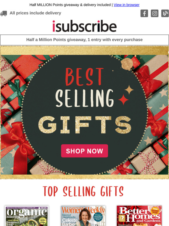 Top gift ideas, save up to 56%