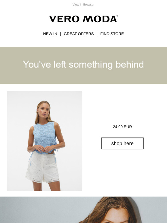 You've left something behind, —