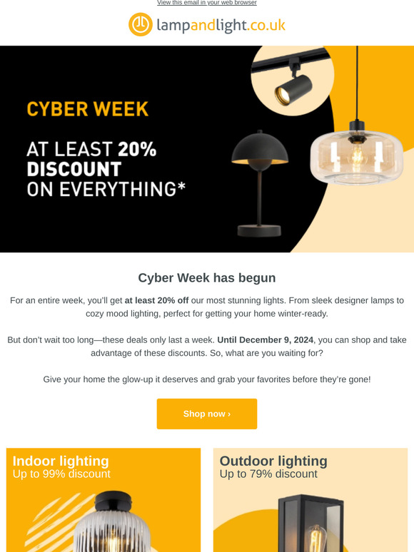 Cyber Week has begun