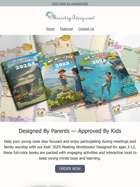 Fun Meeting Workbooks - Keep Kids Focused
