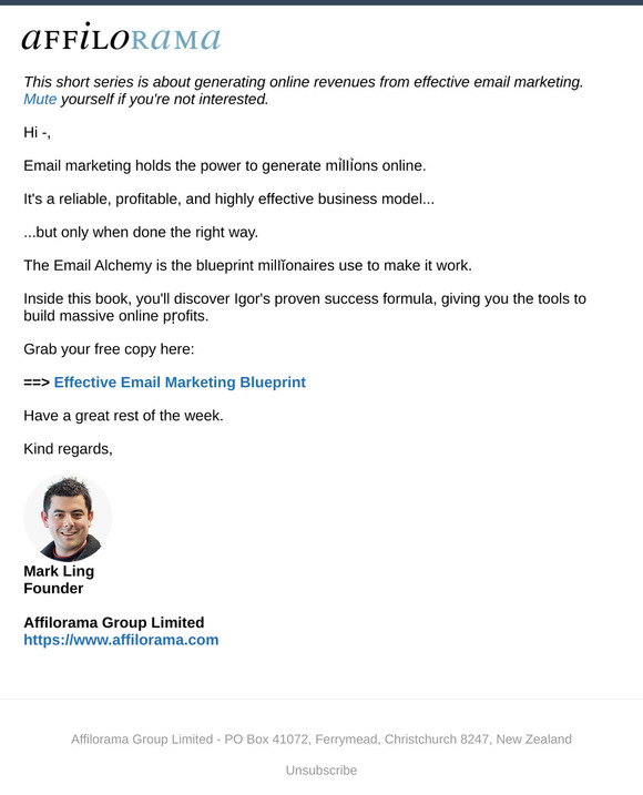 Effective Email Marketing Blueprint