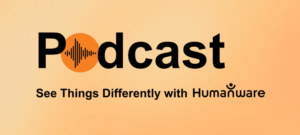 Animated logo of the podcast See Things Differently with HumanWare 
