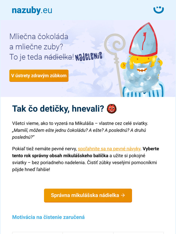[Mikulášska nádielka] 🍫🦷 Dnes čokoláda, zajtra kazy? Ani omylom →