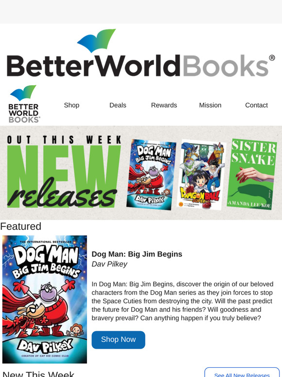 New Volumes of Jack Ryan, Dog Man, & Dragon Ball Super Out NOW!