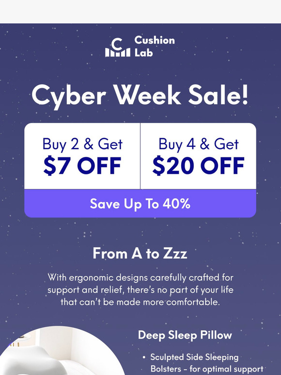 Our Cyber Week Sale starts… NOW!