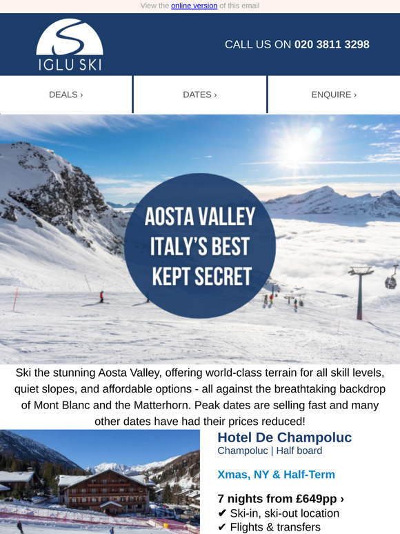Discover Italy’s Secret Ski Valley From Only £649pp 🏔️⛷️