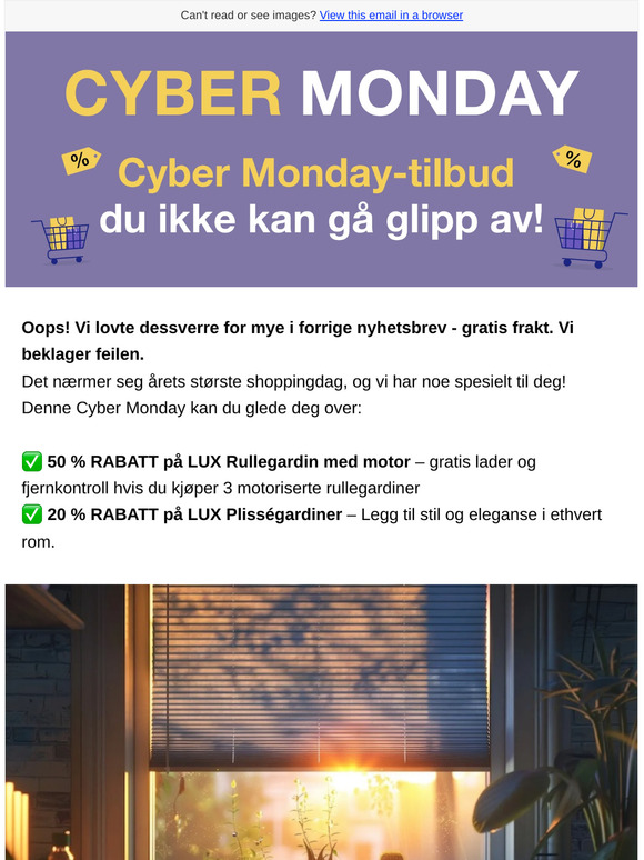Gjør deg klar til Cyber Monday: 20% rabatt + gratis fordeler! 🌟
