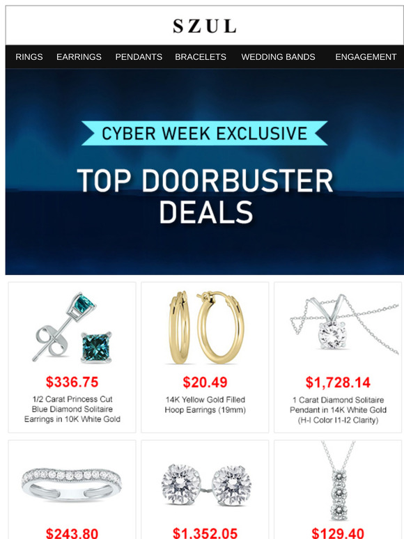 TOP DOORBUSTER DEALS  - Cyber Week Exclusive!