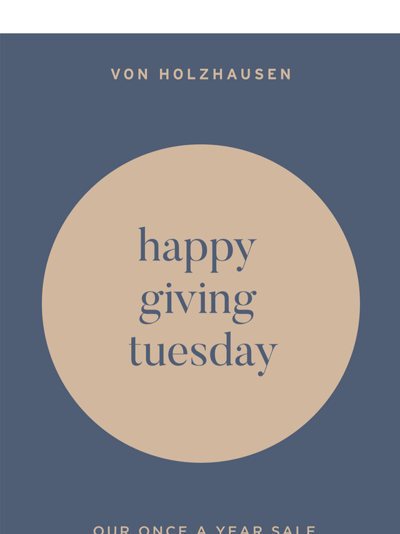 Happy Giving Tuesday!