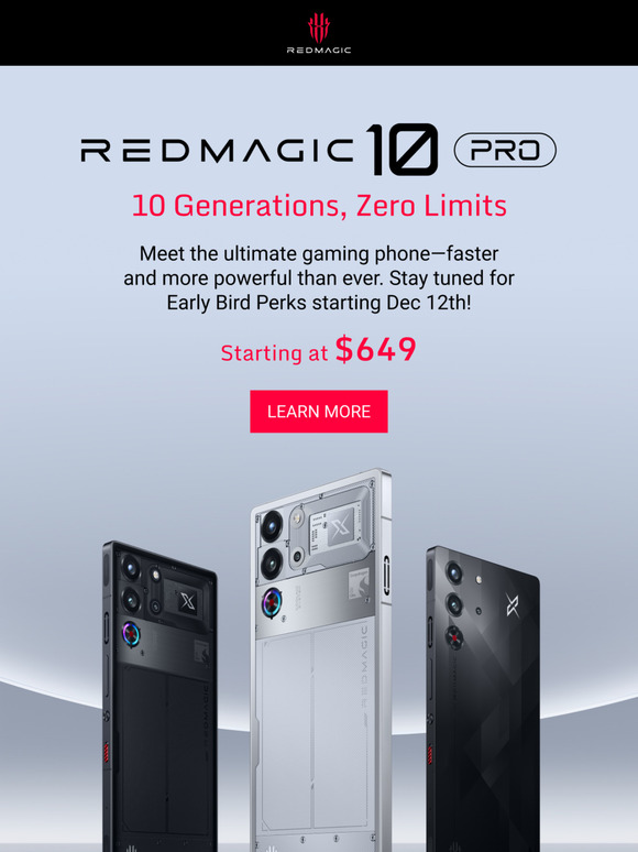 🔥Explore REDMAGIC 10 Pro, the ultimate gaming phone