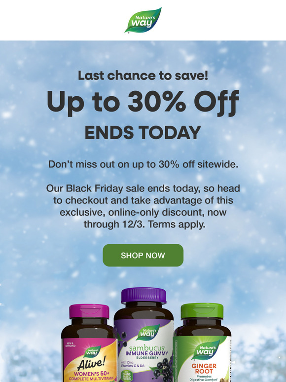 Save big on your faves with up to 30% off select products!