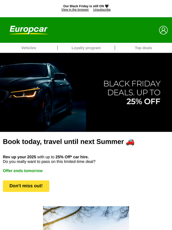 Last call for an epic 2025 road trip 😎