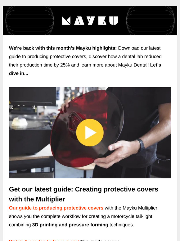 Download our latest workflow guide! 🚀 - Mayku Newsletter