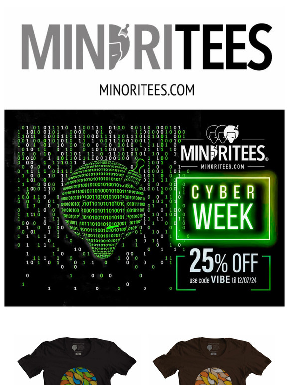 25% OFF CYBER WEEK SALE code VIBE til 12.7.24